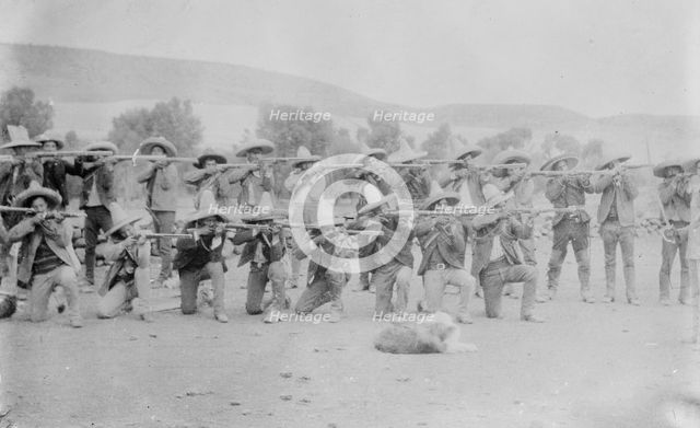 Revolucionarios Haciendo Fuego, 1911. Creator: Bain News Service.