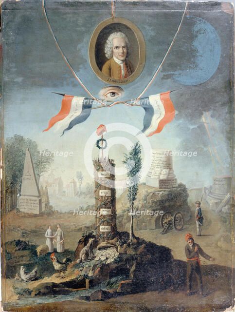 Revolutionary allegory, 1794. Creator: Nicolas Henri Jeaurat de Bertry.
