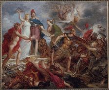 Revolutionary allegory: Freedom, Equality and Civilization rejecting despotism, c1789-1799. Creator: Unknown