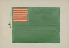Revolutionary Flag, c. 1936. Creator: Edward Grant