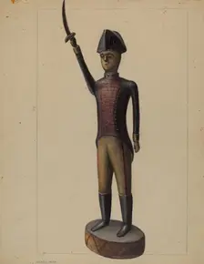 Revolutionary Soldier, 1935/1942. Creator: Mina Lowry