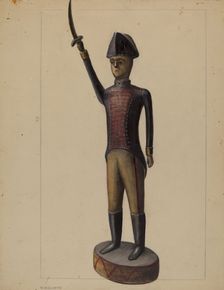 Revolutionary Soldier, 1935/1942. Creator: Mina Lowry