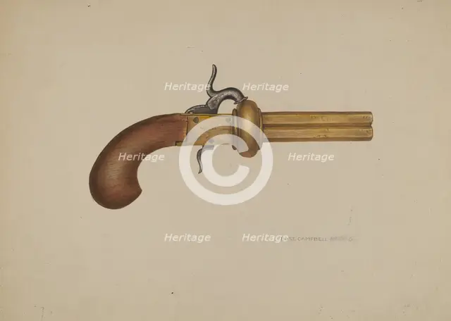 Revolver, 1935/1942. Creator: Rose Campbell-Gerke.
