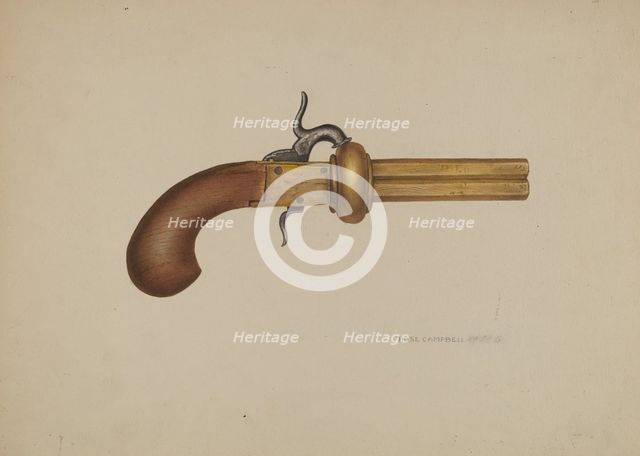 Revolver, 1935/1942. Creator: Rose Campbell-Gerke.