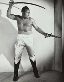 Rex Ingram, shirtless, 1938. Creator: Unknown