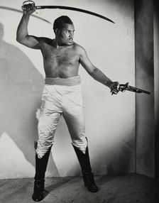 Rex Ingram, shirtless, 1938. Creator: Unknown