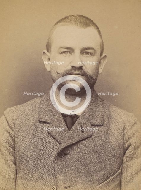 Rey. Claude. 23 ans, né le 24/5/70 au Creusot (Saone & Loire). ébéniste. Anarchiste. 12/3/..., 1894. Creator: Alphonse Bertillon.