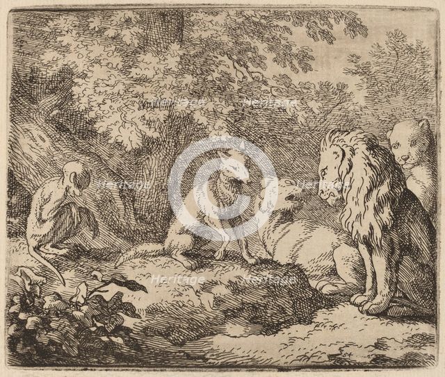 Reynard Tells a Story of Hidden Treasure, probably c. 1645/1656. Creator: Allart van Everdingen.