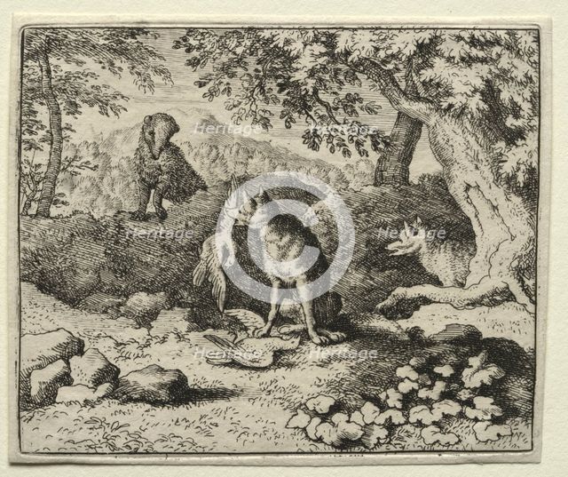 Reynard the Fox: Badger Comes to Warn Reynard. Creator: Allart van Everdingen (Dutch, 1621-1675).