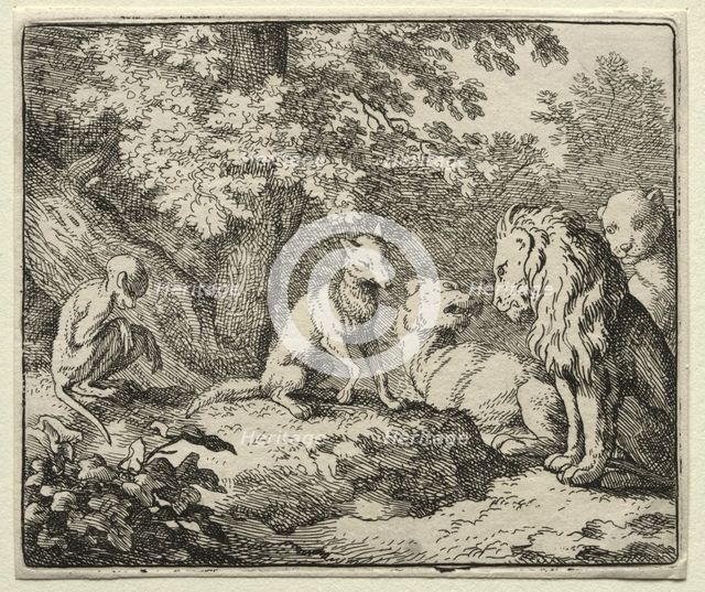 Reynard the Fox: Further False Testimony from Reynard. Creator: Allart van Everdingen (Dutch, 1621-1675).