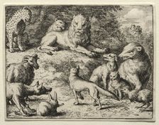 Reynard the Fox: Reynard Appears at Court. Creator: Allart van Everdingen (Dutch, 1621-1675)