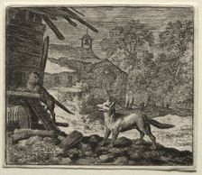 Reynard the Fox: Reynard Deceives the Cat. Creator: Allart van Everdingen (Dutch, 1621-1675)