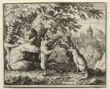 Reynard the Fox: Reynard Equipped for his Pilgrimage. Creator: Allart van Everdingen (Dutch, 1621-1675)