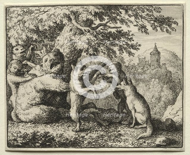 Reynard the Fox: Reynard Equipped for his Pilgrimage. Creator: Allart van Everdingen (Dutch, 1621-1675).