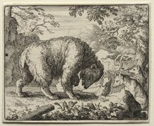 Reynard the Fox: Reynard Promises Honey to the Bear. Creator: Allart van Everdingen (Dutch, 1621-1675)