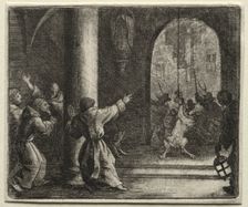 Reynard the Fox: Reynard Tricks the Wolf. Creator: Allart van Everdingen (Dutch, 1621-1675)