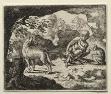 Reynard the Fox: The Wolf in the Monkey's Den. Creator: Allart van Everdingen (Dutch, 1621-1675)