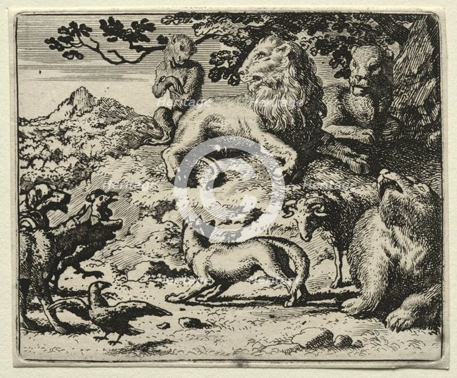 Reynard the Fox: The Animals Complain of Reynard's Pardon. Creator: Allart van Everdingen (Dutch, 1621-1675).