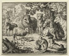 Reynard the Fox: The Arrival of the Packet. Creator: Allart van Everdingen (Dutch, 1621-1675)