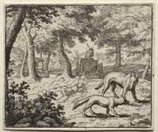Reynard the Fox: The Badger's Defense of Reynard. Creator: Allart van Everdingen (Dutch, 1621-1675)