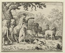 Reynard the Fox: The Benediction Given to Reynard. Creator: Allart van Everdingen (Dutch, 1621-1675)