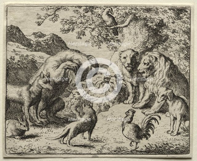 Reynard the Fox: The Complaint of the Bear. Creator: Allart van Everdingen (Dutch, 1621-1675).