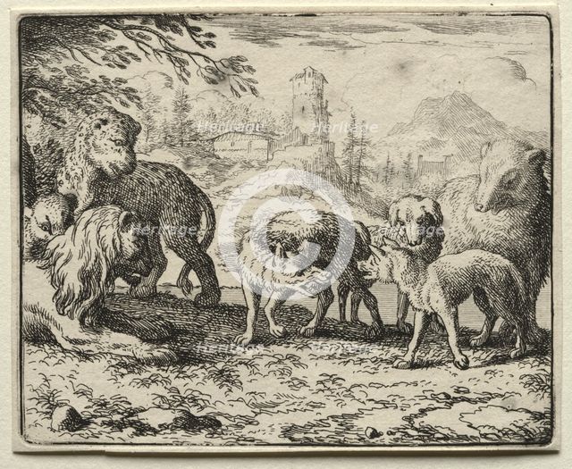 Reynard the Fox: The Condemnation of Reynard. Creator: Allart van Everdingen (Dutch, 1621-1675).