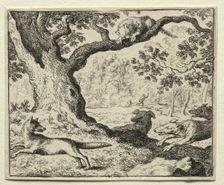 Reynard the Fox: The Disloyal Cat. Creator: Allart van Everdingen (Dutch, 1621-1675)
