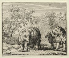 Reynard the Fox: The Freeing of the Wolf and the Bear. Creator: Allart van Everdingen (Dutch, 1621-1675)