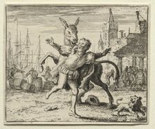 Reynard the Fox: The Jealous Ass. Creator: Allart van Everdingen (Dutch, 1621-1675)