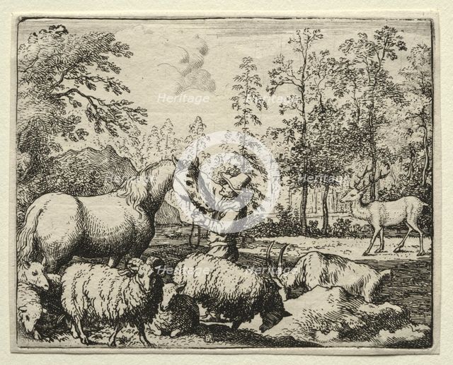 Reynard the Fox: The Jealous Horse. Creator: Allart van Everdingen (Dutch, 1621-1675).