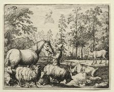 Reynard the Fox: The Jealous Horse. Creator: Allart van Everdingen (Dutch, 1621-1675)