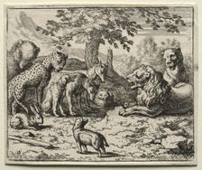 Reynard the Fox: The Lion's Council. Creator: Allart van Everdingen (Dutch, 1621-1675)