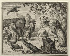 Reynard the Fox: The Lion's Court. Creator: Allart van Everdingen (Dutch, 1621-1675)