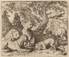 Reynard Winds His Tale and Wrongs His Father, probably c. 1645/1656. Creator: Allart van Everdingen