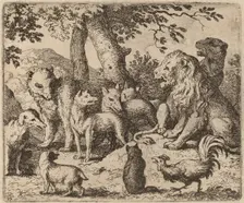 Reynard Attempts to Clear Himself, probably c. 1645/1656. Creator: Allart van Everdingen
