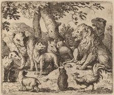 Reynard Attempts to Clear Himself, probably c. 1645/1656. Creator: Allart van Everdingen