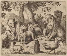 Reynard Attempts to Clear Himself, probably c. 1645/1656. Creator: Allart van Everdingen