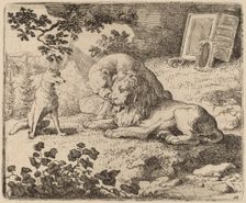 Reynard Describes the Missing Treasures, probably c. 1645/1656. Creator: Allart van Everdingen