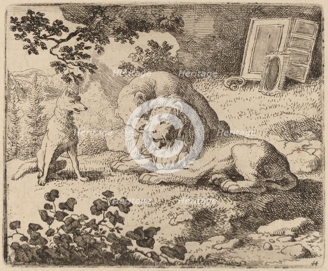 Reynard Describes the Missing Treasures, probably c. 1645/1656. Creator: Allart van Everdingen.