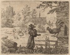 Reynard Disguised as a Monk, probably c. 1645/1656. Creator: Allart van Everdingen