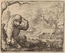 Reynard Mocks the Woeful Bear, probably c. 1645/1656. Creator: Allart van Everdingen
