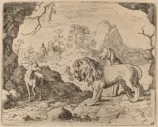 Reynard Promises to Reveal the Hidden Treasure, probably c. 1645/1656. Creator: Allart van Everdingen