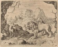 Reynard Promises to Reveal the Hidden Treasure, probably c. 1645/1656. Creator: Allart van Everdingen