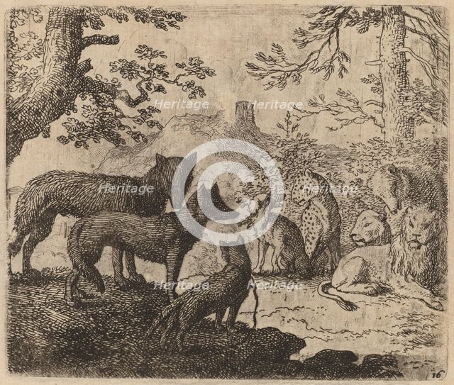 Reynard's Relatives Plead for Him, probably c. 1645/1656. Creator: Allart van Everdingen.