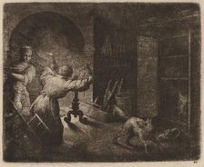 Reynard Steals a Capon from the Pastor, probably c. 1645/1656. Creator: Allart van Everdingen