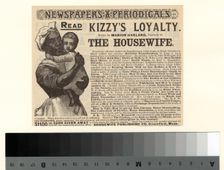 Read Kizzy's loyality, 1888. Creator: Unknown