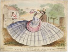 Read's Crinoline Sketches, No. 9, July 22, 1859., July 22, 1859. Creator: Anon