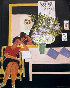 Reader on a Black Background 1939. Creator: Henri Matisse