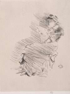 Reading, 1879. Creator: James McNeill Whistler (American, 1834-1903)